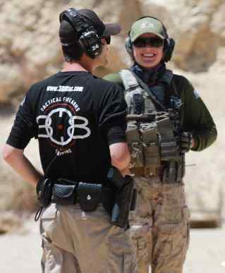 Licened CCW instructor Paige at the range