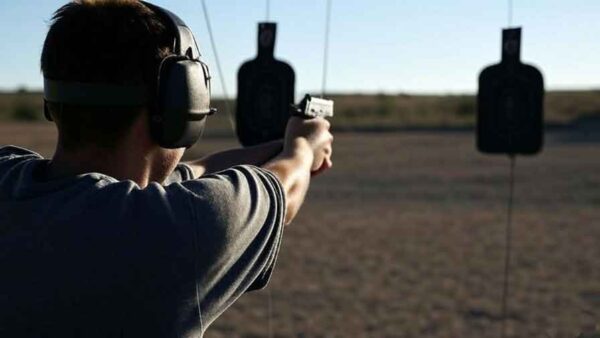 firearms training with moving dynamics cable system